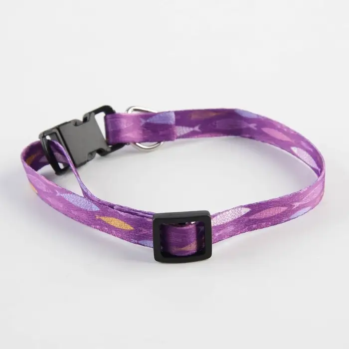 Ошейник для собак и кошек с фастексом «Рыбки», 30х1 см Ошейник для собак и кошек с фастексом «Рыбки», 30х1 см