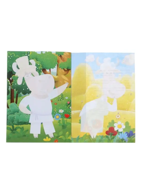 Книга - аппликация &laquo;Буренка Даша. Веселая семья&raquo;, А5, 14 стр.