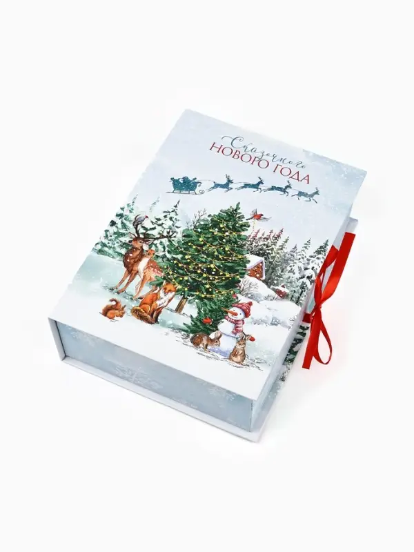 Коробка подарочная - книга &laquo;Счастливого Нового Года&raquo;, 27&times;19.5&times;8 см
