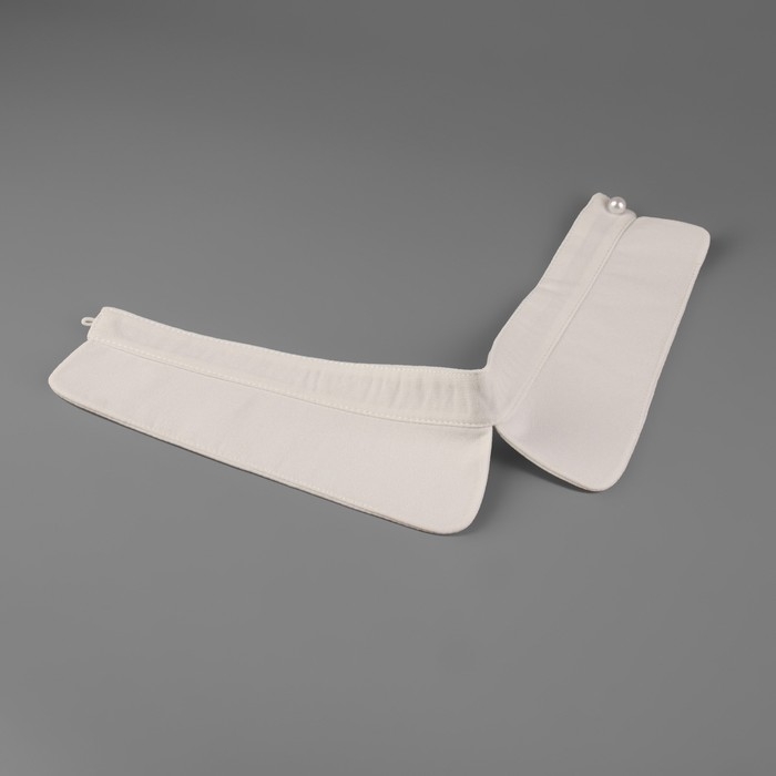 Воротник съёмный, диаметр горловины = 22 см, 42 × 6 см, цвет айвори Воротник съёмный, диаметр горловины = 22 см, 42 × 6 см, цвет айвори