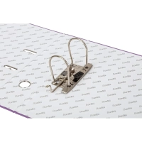 Папка-регистратор ECONOMY PLUS 80мм,фиол,ПБП1,карм.кор,мет.уг