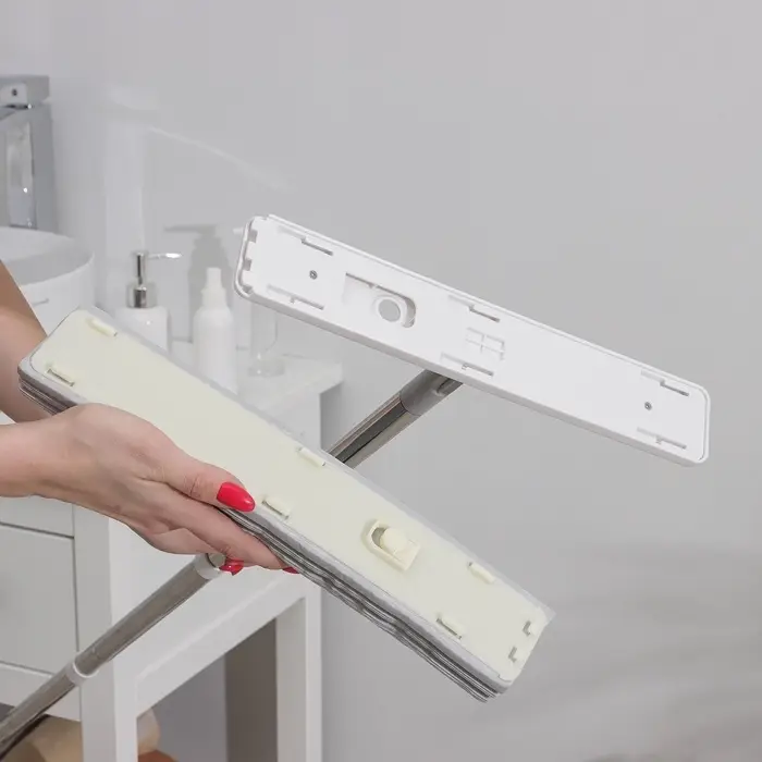 Швабра с отжимом и ведром Raccoon, швабра ПВА, ведро с отсеком для вертикального отжима 4.5 л, отсек для полоскания 2.5 л