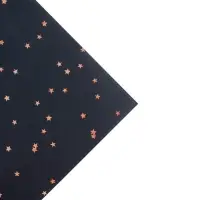 Упаковочная бумага на новый год глянцевая двухсторонняя «Новогодние звёздочки», 70 х 100 см