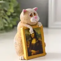 Фигура "Кот с картиной" 9х6,5х4,8 см