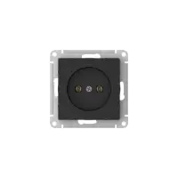 ATLASDESIGN РОЗЕТКА без заземления без шторок, 16А, быстрозажимные клеммы, КАРБОН