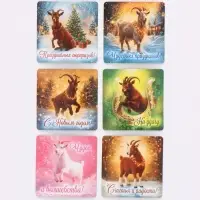 Магниты полимерные &laquo;Символ года 2027&raquo;, 7&times;7 см, набор 24 шт.