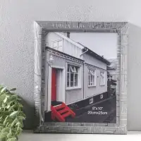 Фоторамка пластик 20х25 см "Моррис" тёмно-серый 29,8х25х2 см