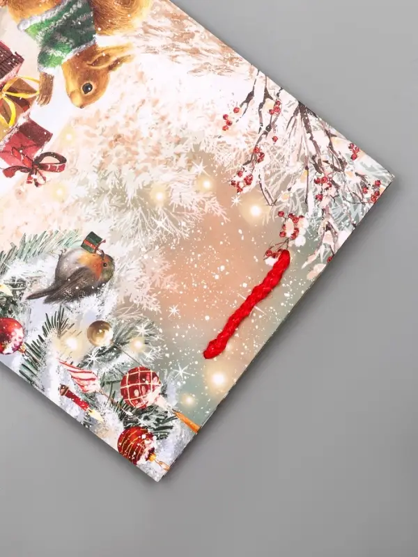 Пакет подарочный новогодний ламинированный, «Зверята ждут Новый Год » , 18×10×22.3 см Пакет подарочный новогодний ламинированный, «Зверята ждут Новый Год » , 18×10×22.3 см