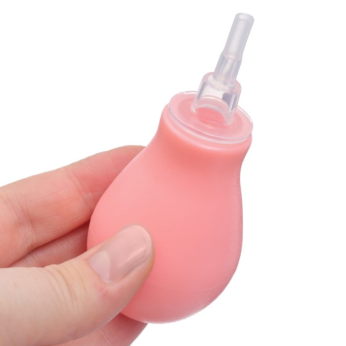 Аспиратор назальный со сменным носиком, цвет розовый Аспиратор назальный со сменным носиком, цвет розовый