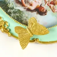 Фоторамка полистоун 13х18 см "Золотая бабочка" бирюза 23х18х2 см Фоторамка полистоун 13х18 см "Золотая бабочка" бирюза 23х18х2 см