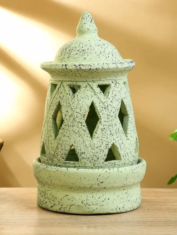 Подсвечник терракота &laquo;Фонарь&raquo;, 16&times;16&times;26 см