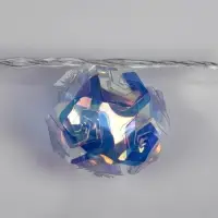 Гирлянда &laquo;Нить&raquo; 4.5 м с насадками &laquo;Цветочные шары&raquo;, IP20, прозрачная нить, 15 LED, свечение белое, 220 В