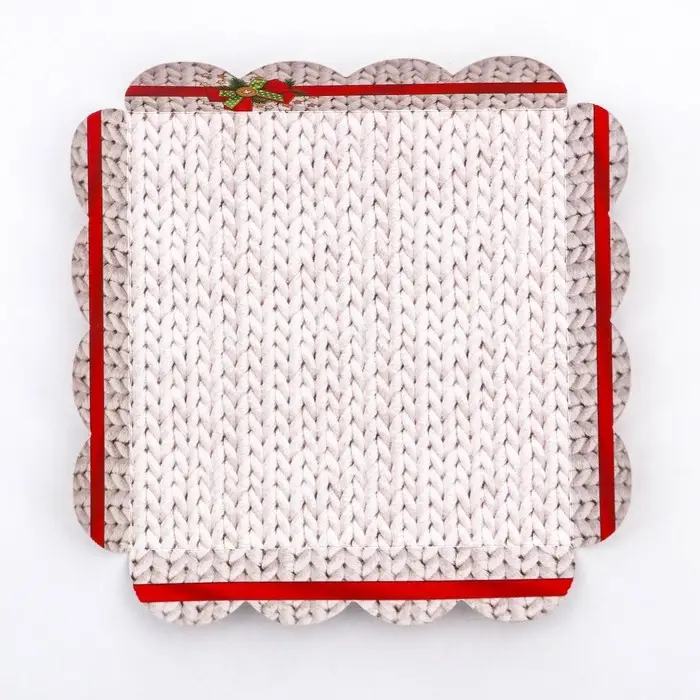Коробка для печенья, «Новогодние игрушки», 12×12×3, Новый год Коробка для печенья, «Новогодние игрушки», 12×12×3, Новый год