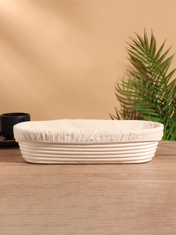 Корзинка с тканевым подкладом, 35х16х8 см, ротанг