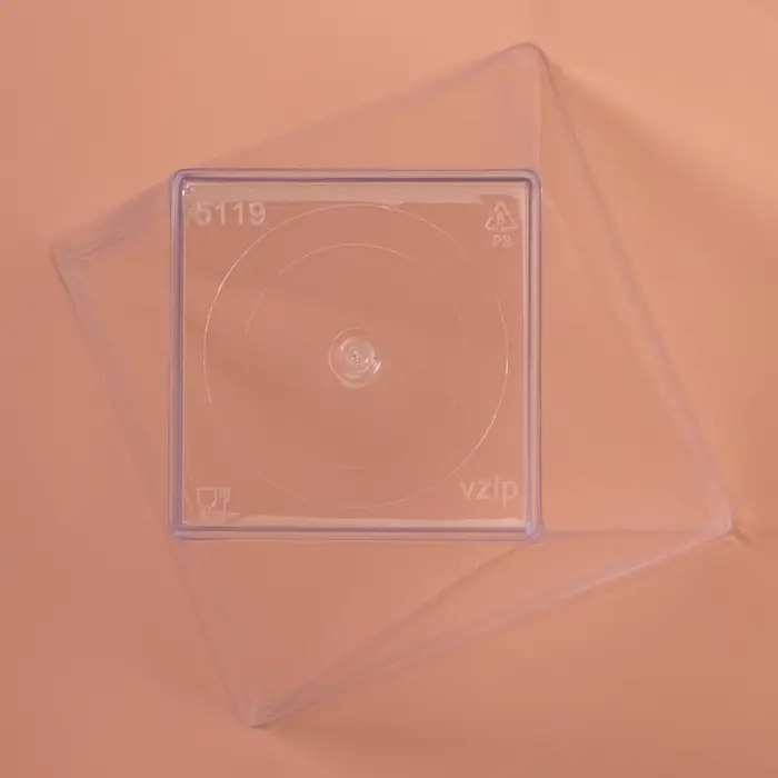 Форма пластиковая одноразовая для фуршета «Рубин», 90 мл, прозрачная