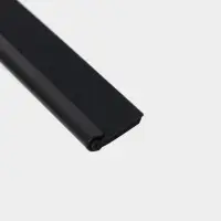 Водосгон из нержавеющей стали с комплектом держателей, 25&times;16 см, 304 сталь, чёрный