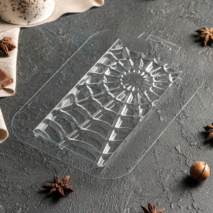 Форма для шоколада «Плитка Лучи Добра», 17×8,5×0,8 см, пластик, прозрачная Форма для шоколада «Плитка Лучи Добра», 17×8,5×0,8 см, пластик, прозрачная