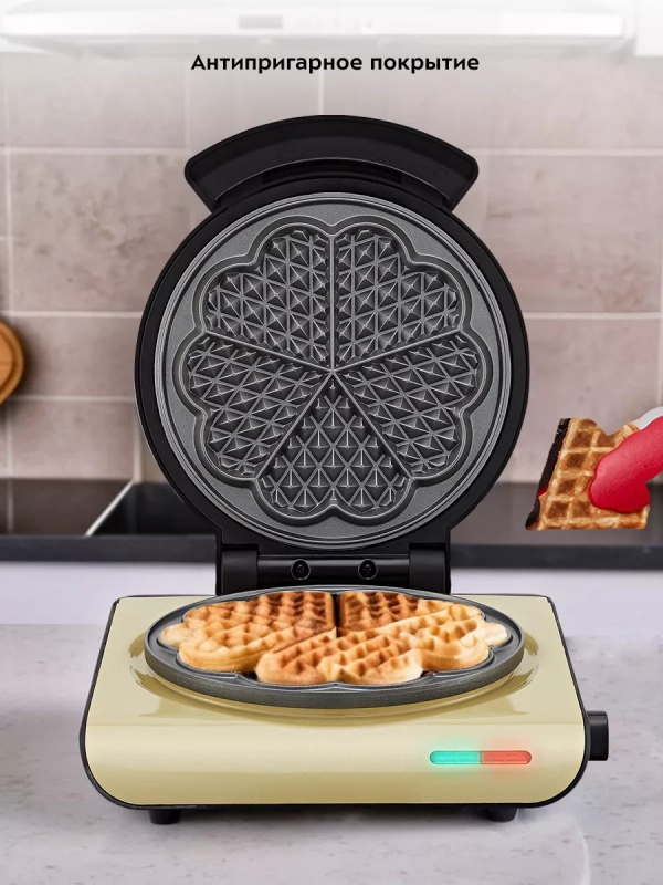 Вафельница для венских вафель КТ-3693 - 1000 Вт