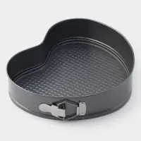 Форма для выпечки Доляна &laquo;Элин. Сердце&raquo;, 28.5&times;25.5&times;6.6 см, разъёмная, антипригарное покрытие, серая