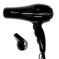 Фен Sakura SA-4052BK, 2400 Вт, 1.8 м, 3 температурных режима, 2 скорости, сушка холодным воздухом Фен Sakura SA-4052BK, 2400 Вт, 1.8 м, 3 температурных режима, 2 скорости, сушка холодным воздухом