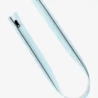 Молния &laquo;Спираль&raquo;, №5, разъёмная, со светоотражающей полосой, замок автомат, 80 см, голубая