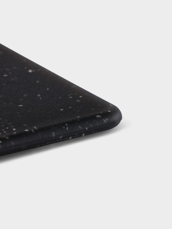 Доска разделочная Доляна «Морбио», пластик PP, 25×15×0.3 см, чёрная