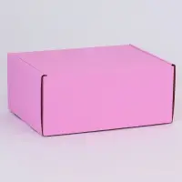 Коробка самосборная, розовая, для подарков, хранения и отправки посылок, 22&times;16.5&times;9.5 см