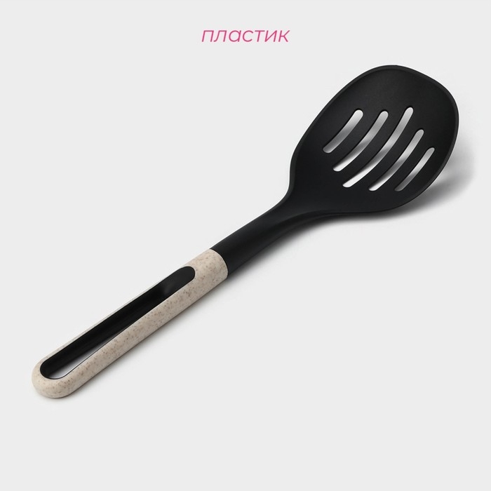 Шумовка Доляна Pronto, цвет белый, чёрный Шумовка Доляна Pronto, цвет белый, чёрный