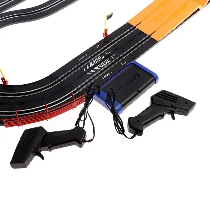 Автотрек TOP TURBO, с 2 машинами, 1:43, длина трасы 560 см, работает от сети