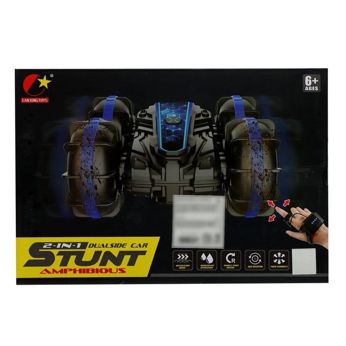 Машина-перевёртыш «Амфибия», работает от аккумулятора, управление жестами, плавает, цвет красный Машина-перевёртыш «Амфибия», работает от аккумулятора, управление жестами, плавает, цвет красный