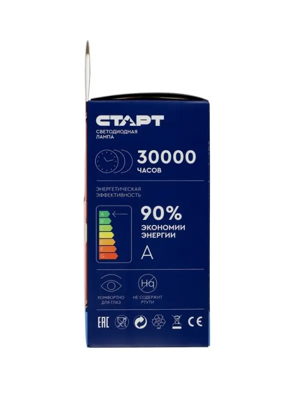Лампа светодиодная СТАРТ, 25 Вт, Е27, А60, 6500К, 2000 Лм, свечение холодное белое