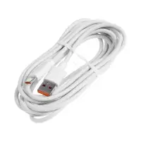 Кабель LuazON, Type-C - USB, 1 А, 3 м, белый