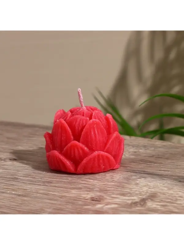 Свеча Свеча "Лотос" 5х5х6 см, соевый воск