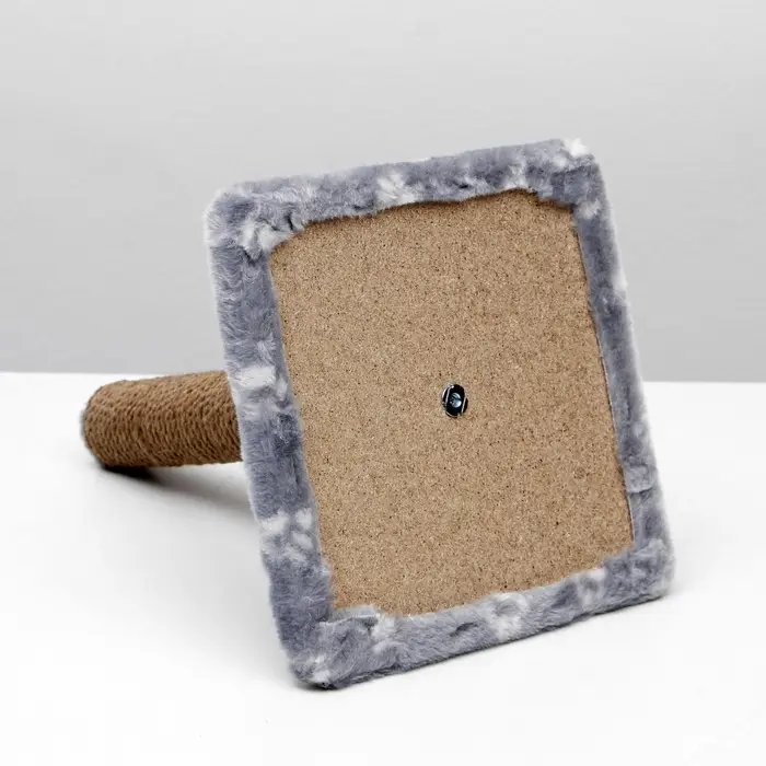 Когтеточка &laquo;Радость&raquo;, 30&times;30&times;40 см, на подставке, джут, серая