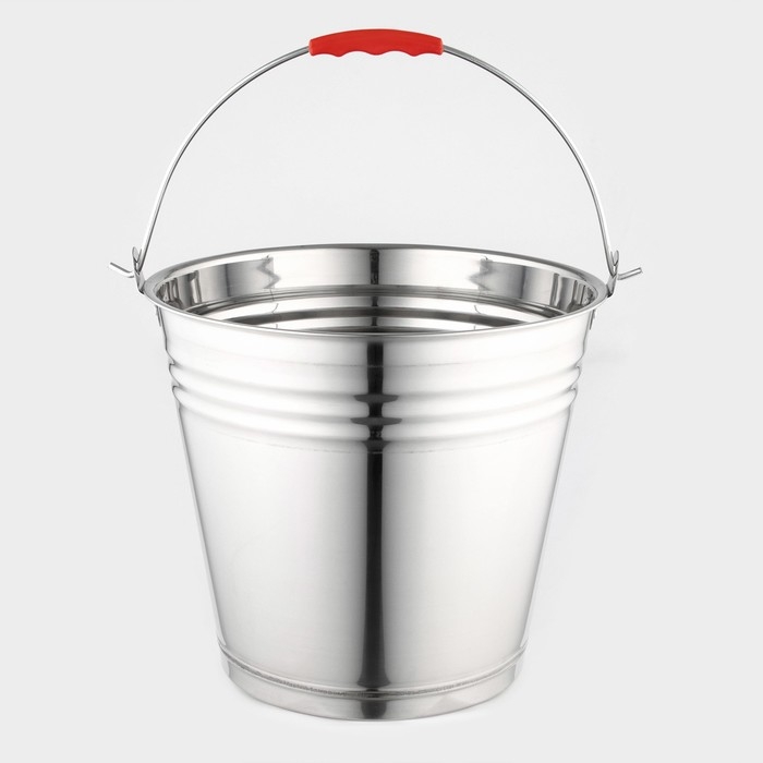 Ведро из нержавеющей стали, 12 л, d=32 см, AISI 201 Ведро из нержавеющей стали, 12 л, d=32 см, AISI 201