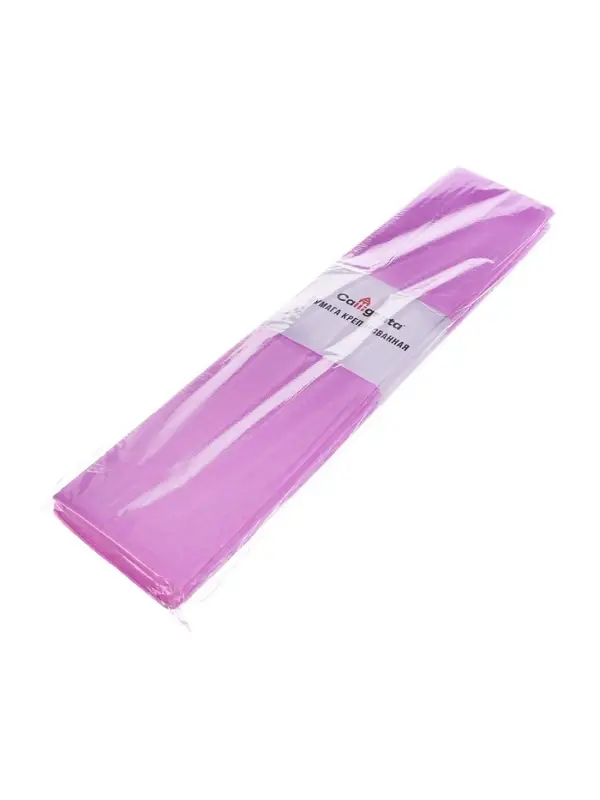 Бумага крепированная 50 х 200 см, в рулоне, 30 г/м2, сиреневая Бумага крепированная 50 х 200 см, в рулоне, 30 г/м2, сиреневая