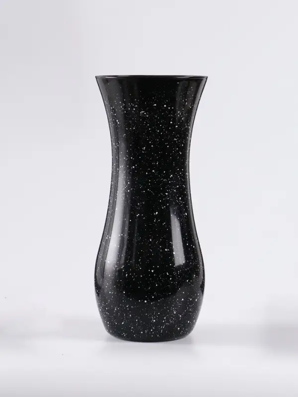 Ваза «Крапле», h=26 см, стекло, чёрная