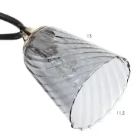 Светильник потолочный BayerLux &laquo;Рони&raquo;, люстра 5хЕ27, 40 Вт, чёрный, 62&times;62&times;23 см