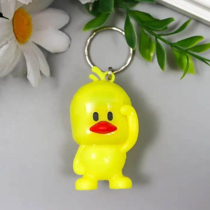 Фонарик свет на кольце  Фонарик свет на кольце "Цыплёнок" мигает МИКС 5,5х3х2,8 см