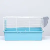 Клетка для грызунов &laquo;Пижон&raquo; №1 складная, 58&times;40&times;34 см (+миска, 2 кормушки), бирюзовая