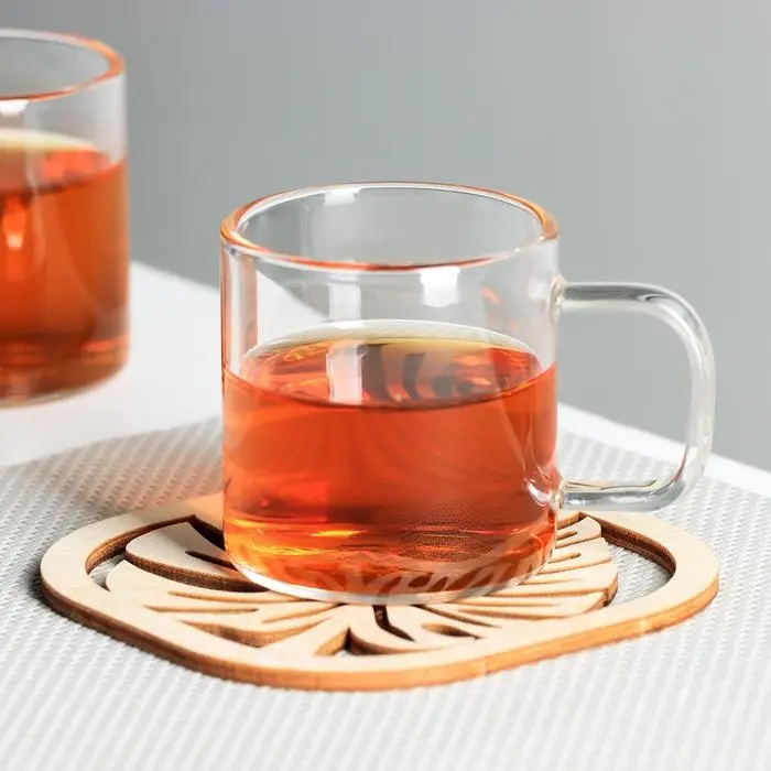 Подставка деревянная под горячее «Монстера», 8,7×9,2 см Подставка деревянная под горячее «Монстера», 8,7×9,2 см