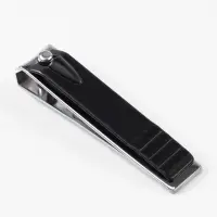 Кусачки книпсер маникюрные, 5.5 см, в коробке, цвет чёрный, серебристый