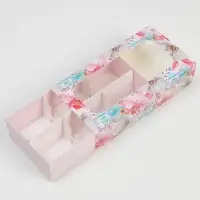 Коробка для конфет и кейк-попсов, кондитерская упаковка &laquo;Расцветай от счастья&raquo;, 10&times;20&times;5 см