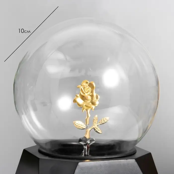 Плазменный шар "Роза золотая" 21х14х10 см RISALUX Плазменный шар "Роза золотая" 21х14х10 см RISALUX