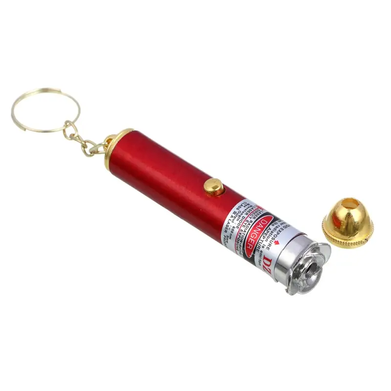 Фонарь-лазерная указка тм РОКОТ, на брелоке, 12 насадок, 3хLR44