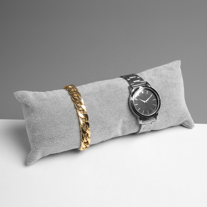 Подушка для украшений, 22×9×4 см, цвет серый Подушка для украшений, 22×9×4 см, цвет серый