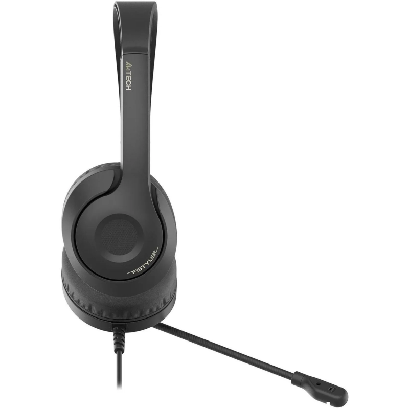 Гарнитура A4Tech Fstyler (FH100U (STONE BLACK)) черный 2м накладные USB