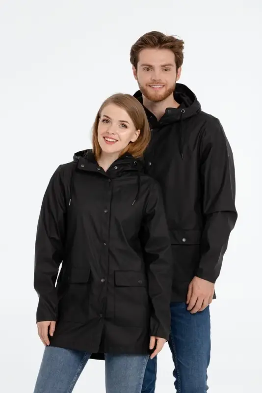 Дождевик женский Squall черный, размер XL Дождевик женский Squall черный, размер XL