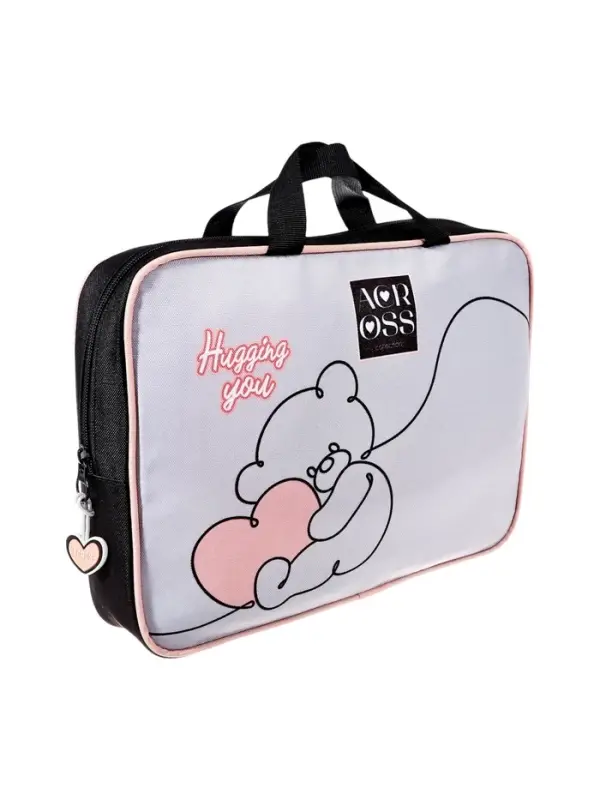 Рюкзак каркасный Across 410 40*33*15 наполн:мешок,пенал, дев, чер/сер 25-410-11 Рюкзак каркасный Across 410 40*33*15 наполн:мешок,пенал, дев, чер/сер 25-410-11