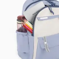 Рюкзак 31*14*44 см, 2 отд. 3 н/карм+пенал, Комби голуб/бел